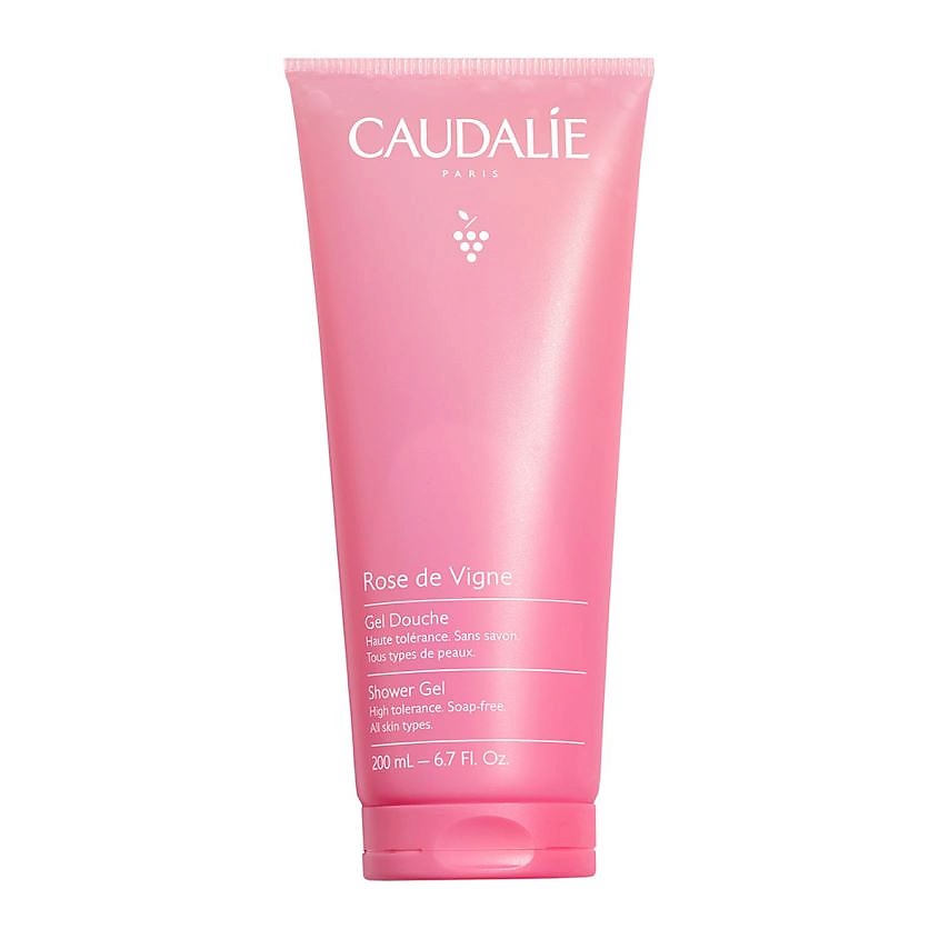 Изображение товара Гель для душа CAUDALIE Rose de Vigne 200 мл нежное очищение и аромат