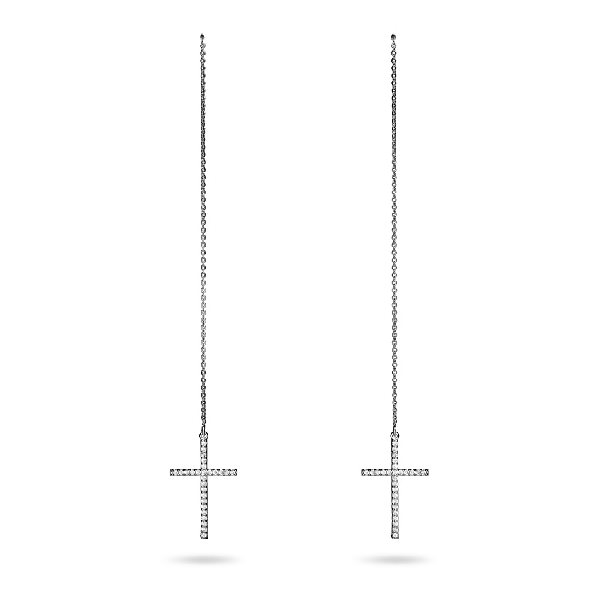 Изображение товара NOTHING BUT LOVE Серьги "Любовь после полудня", Серебряный