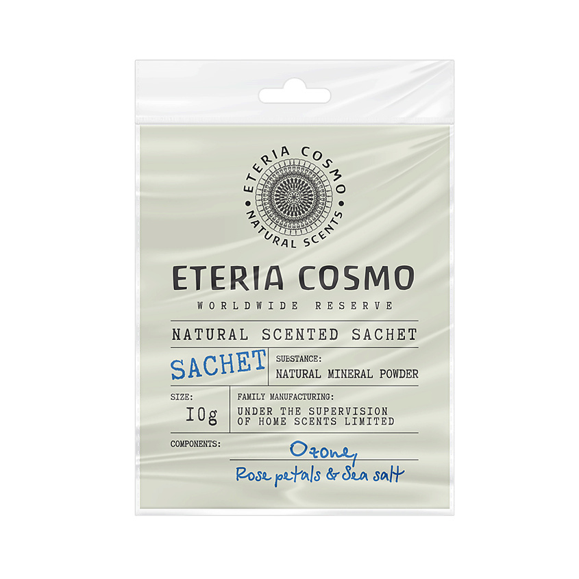Изображение товара ETERIA COSMO Саше ароматическое для дома Озон роза и морская соль, 1 шт.