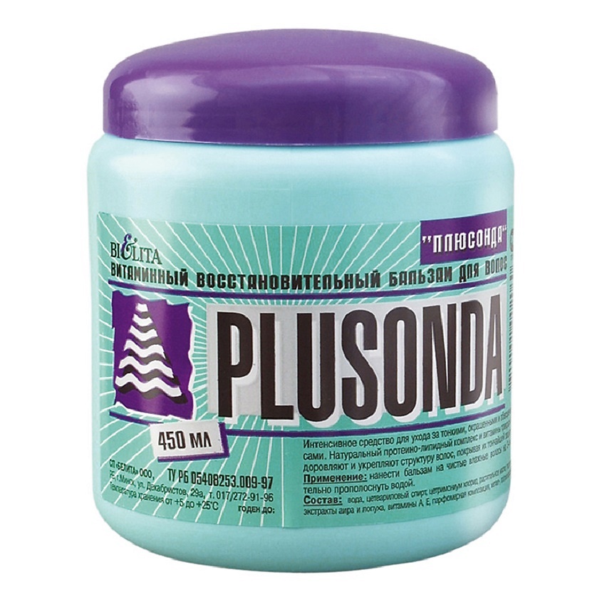 Изображение товара БЕЛИТА Бальзам для волос "ПЛЮСОНДА" витаминный и восстановительный, 450мл