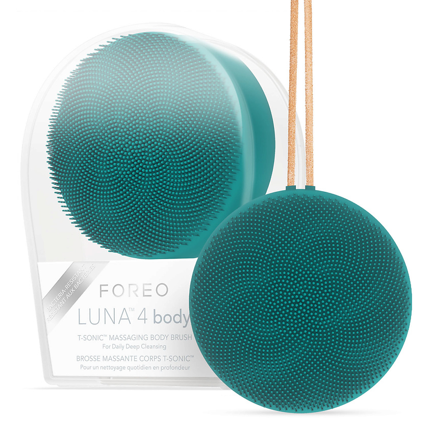 Изображение товара FOREO LUNA 4 Body массажная щетка с пульсациями T-Sonic для тела и всех типов кожи, Зеленый