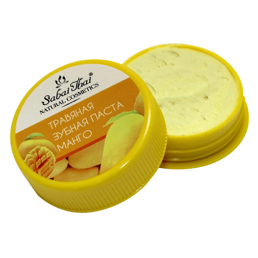 Изображение товара SABAI THAI AUTHENTIC THAI SPA Травяная отбеливающая зубная паста "Манго ", 25 г