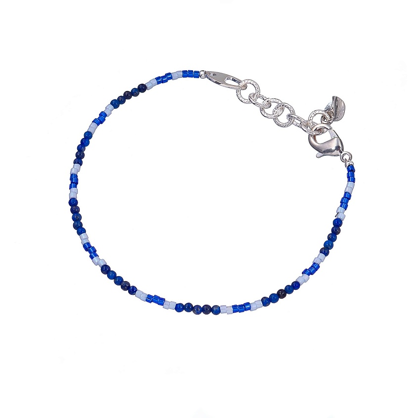 Изображение товара Браслет Lanzerotti Alba с лазуритом и кристаллами 20 размер женский синего цвета