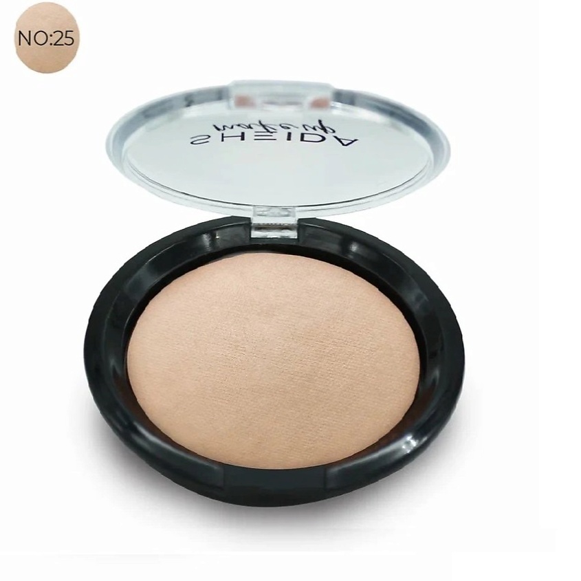 Изображение товара SHEIDA Терракотовые румяна-бронзатор T 25 средне бежевый бежево-розовый компактный 11 г