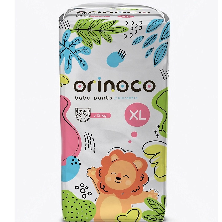 Изображение товара Подгузники-трусики ORINOCO XL 12 кг 36 шт премиальное качество комфорт