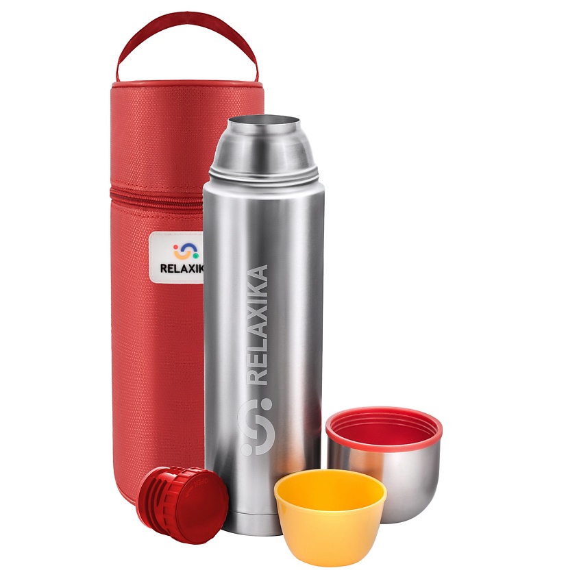 Изображение товара Термос металлический Relaxika 1,2 литра для горячих и холодных напитков