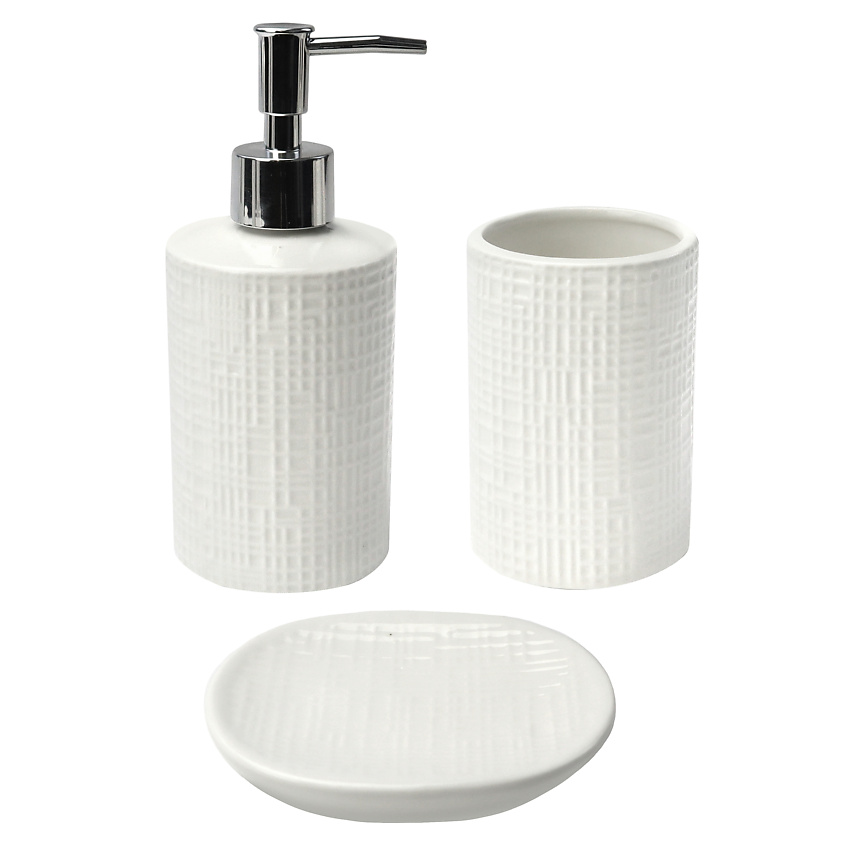 Изображение товара Набор для ванной Opal от ND PLAY из керамики, диспенсер и мыльница