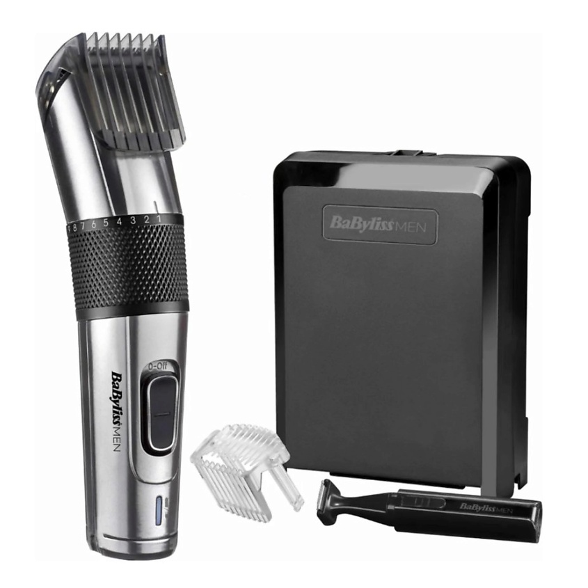 Изображение товара BABYLISS Машинка для стрижки E977E с триммером, Серебряный, черный