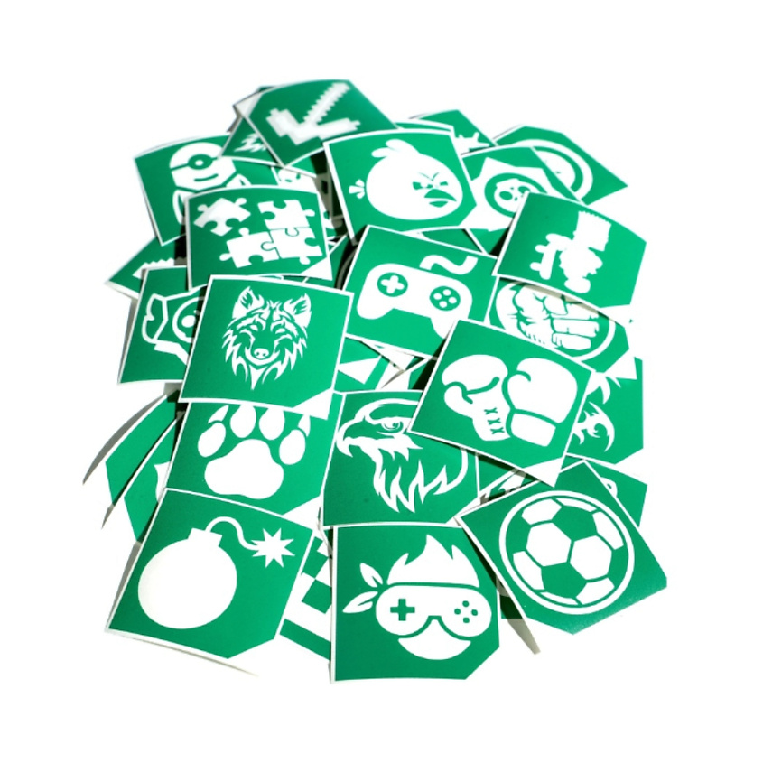 Изображение товара Качественные трафареты для блеск тату 48 шт набор для творчества и декора