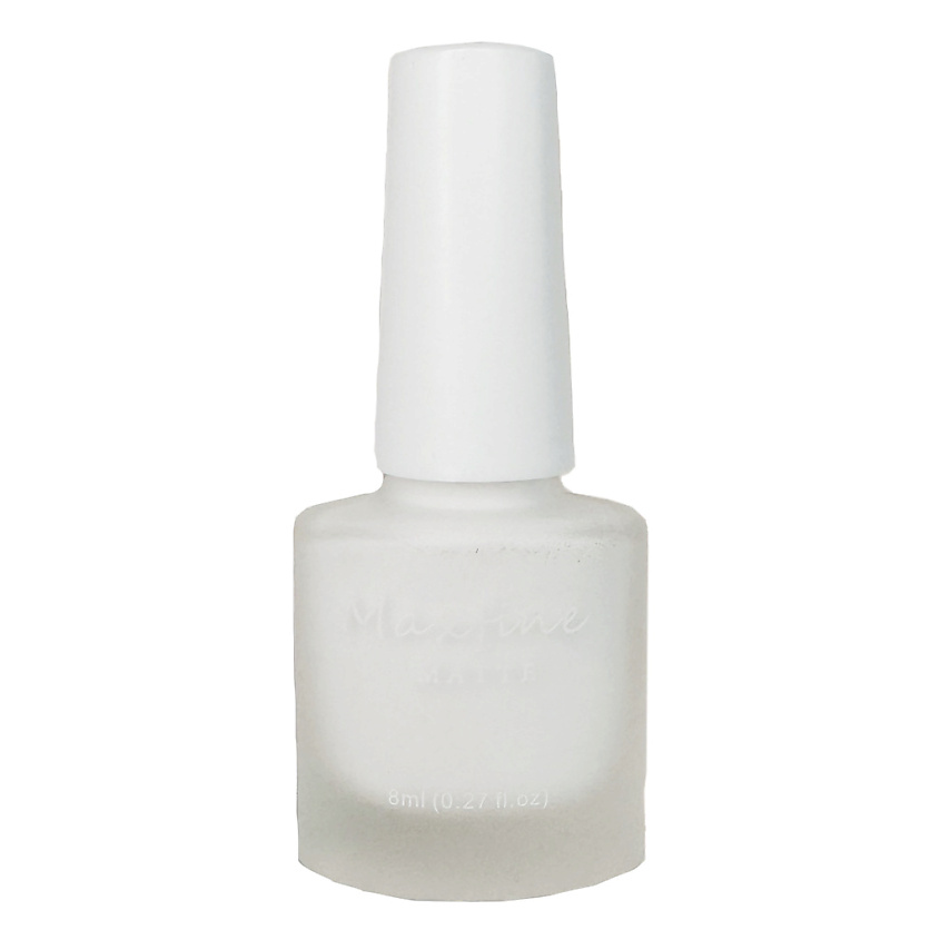 Изображение товара Матовый лак для ногтей Maxfine белый быстрое высыхание 100 оттенков