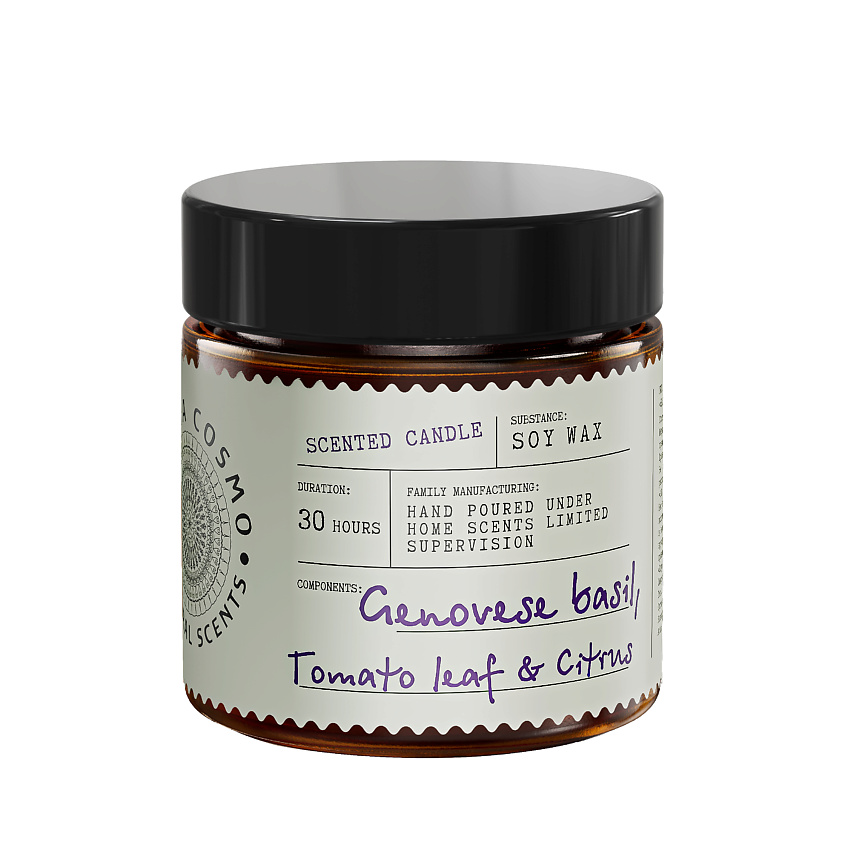 Изображение товара ETERIA COSMO Ароматическая свеча в банке Базилик томатный лист и цитрус, 88 г