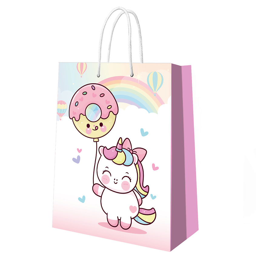 Изображение товара ND PLAY Пакет подарочный Единорожки-1 (чиби), 250*350*100 мм, 1 шт