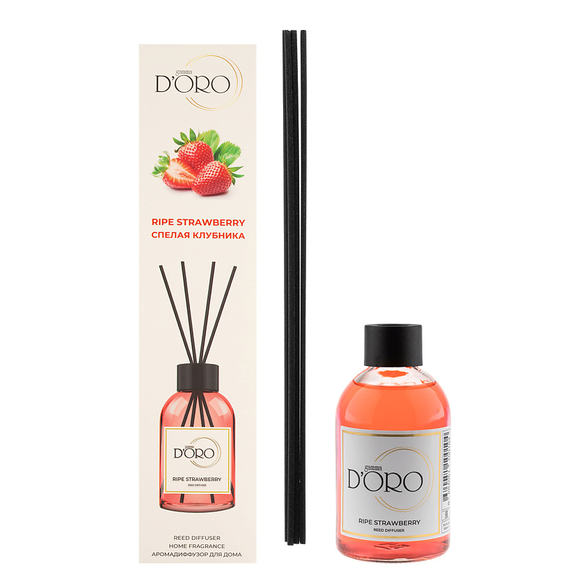 Изображение товара Ароматизированный диффузор для дома Спелая клубника 100 мл GAMMA D'ORO
