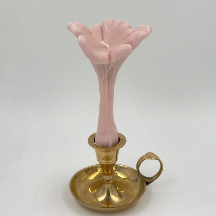 Изображение товара UNIFICATION LOVE Свеча "Гриб Лисичка" розового цвета, 0.04 мл,1 шт.