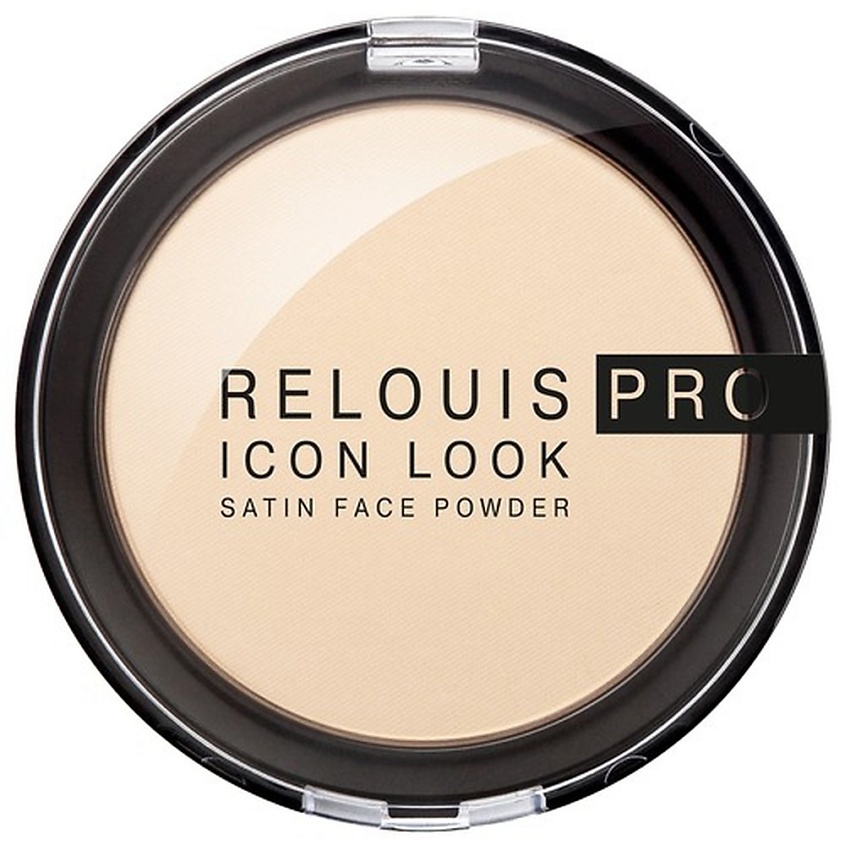 Изображение товара RELOUIS Пудра компактная для лица ICON LOOK SATIN FACE POWDER, Тон 00 светло-бежевый
