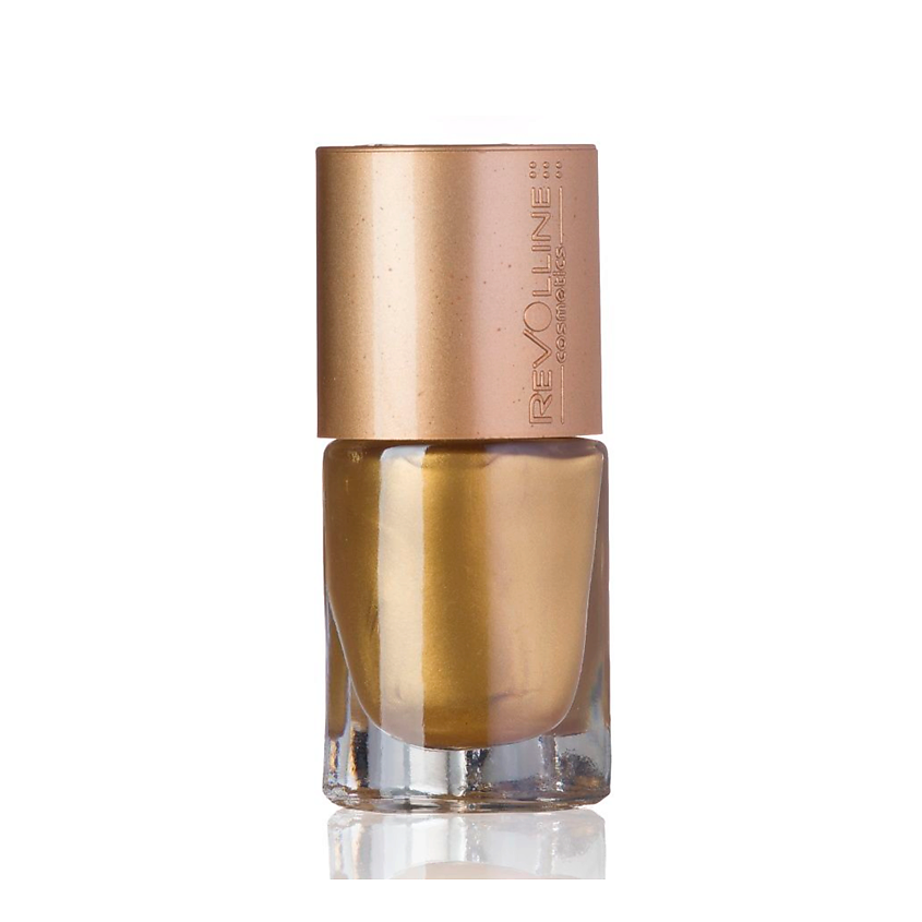 Изображение товара REVOLLINE Лак для ногтей, темное золото перламутровый