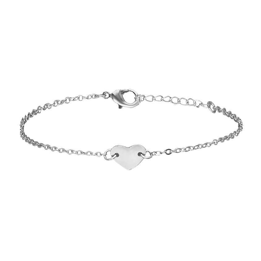 Изображение товара Браслет на ногу Лав стори из гипоаллергенного сплава регулируемый женский