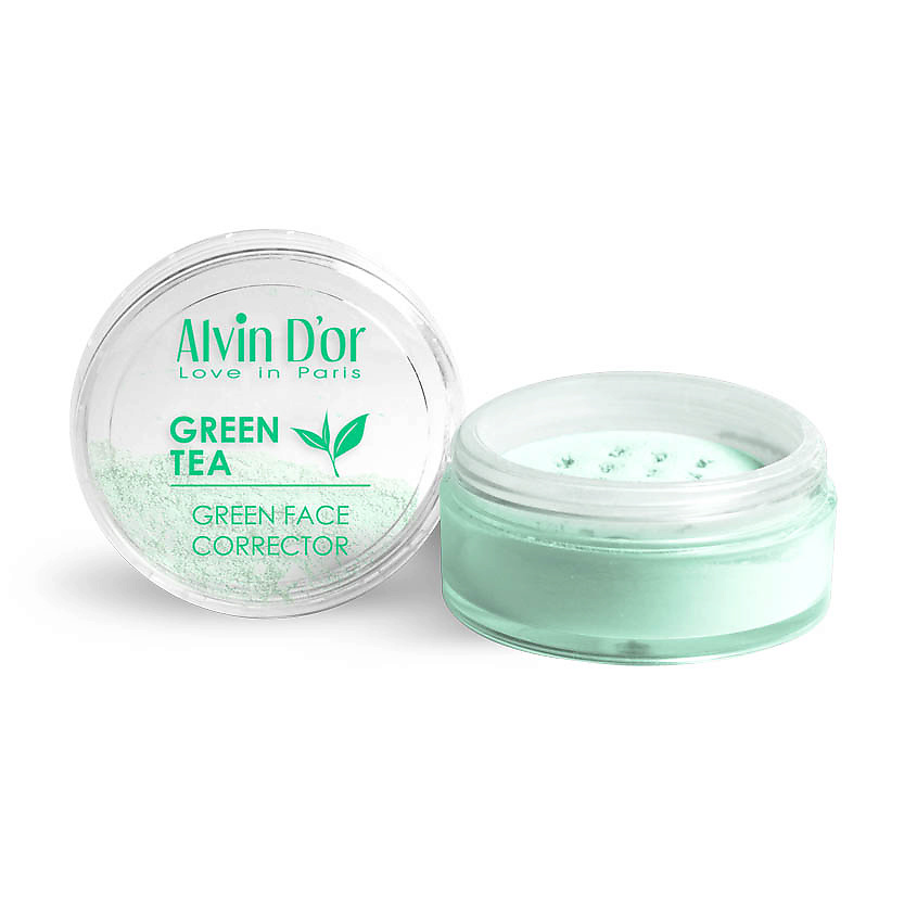 Изображение товара ALVIN D’OR Рассыпчатый корректор для лица, Green Tea