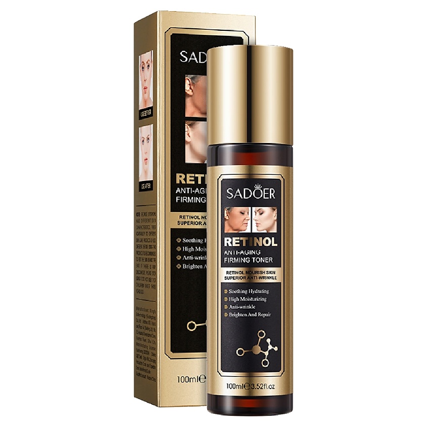 Изображение товара Антивозрастной тонер для лица SADOER с ретинолом 100 мл