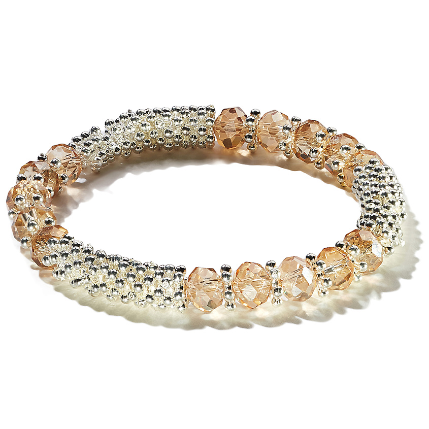 Изображение товара NOTHING BUT LOVE Браслет "Хрустальный камень", цвет: Серебряный, размер: 15