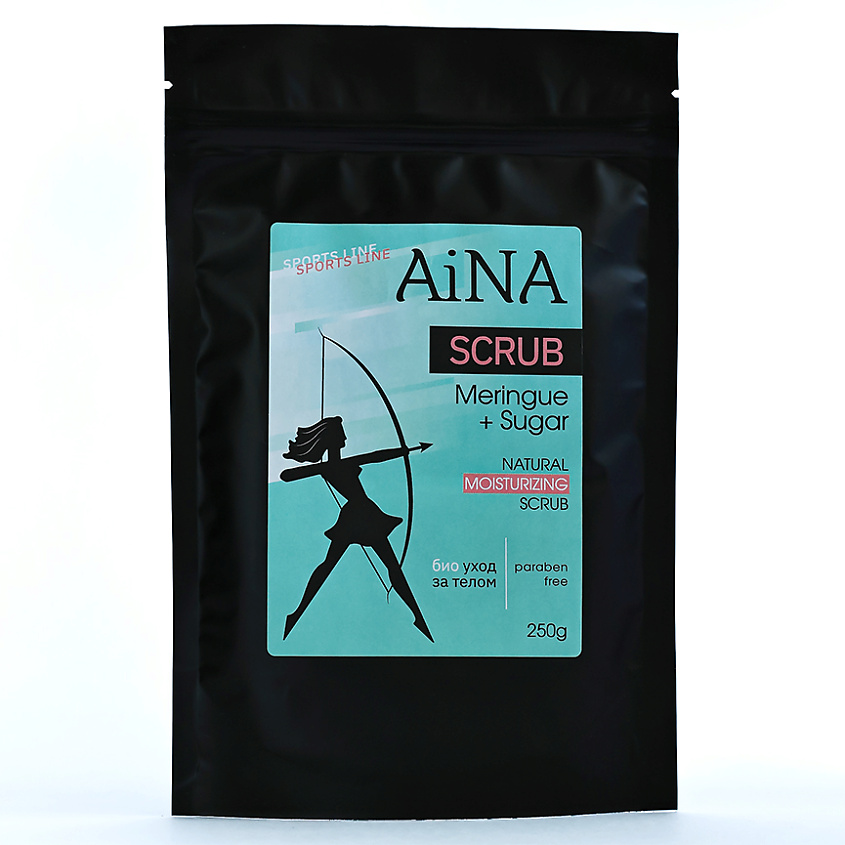 Изображение товара AINA Скраб для тела Meringue and Sugar 250 г натуральное мягкое очищение и питание кожи