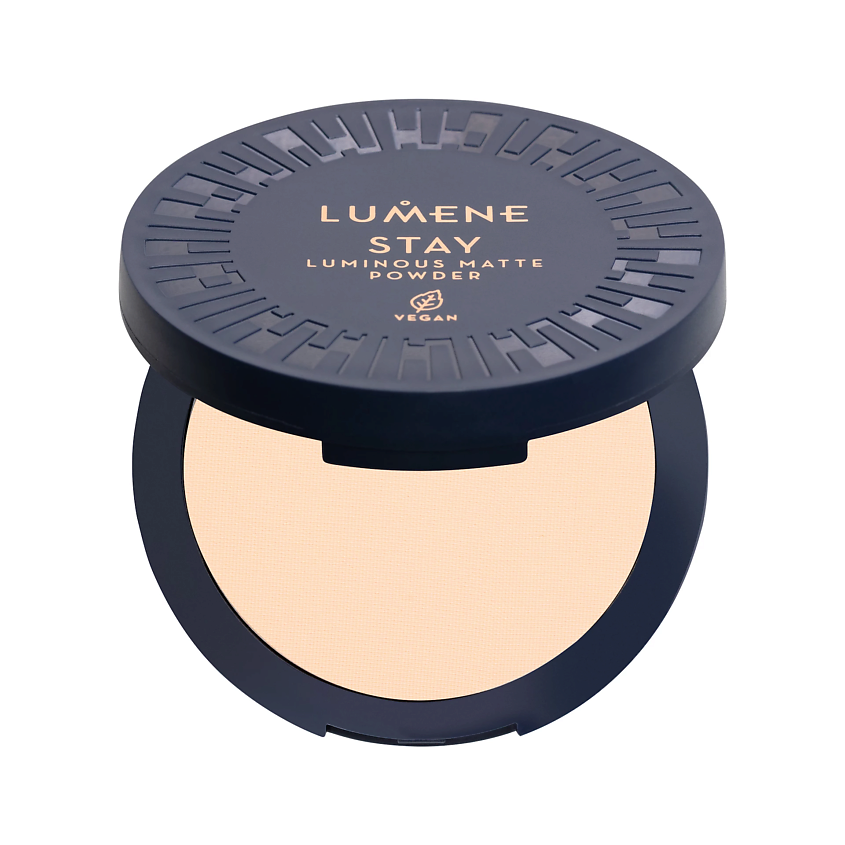 Изображение товара LUMENE Компактная пудра с легким матирующим эффектом Stay Luminous Matte, No.0; объем 10 г