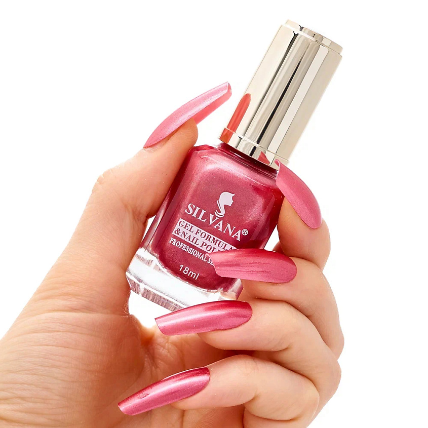Изображение товара Гибридный лак для ногтей SILVANA перламутровый розовый 10 мл