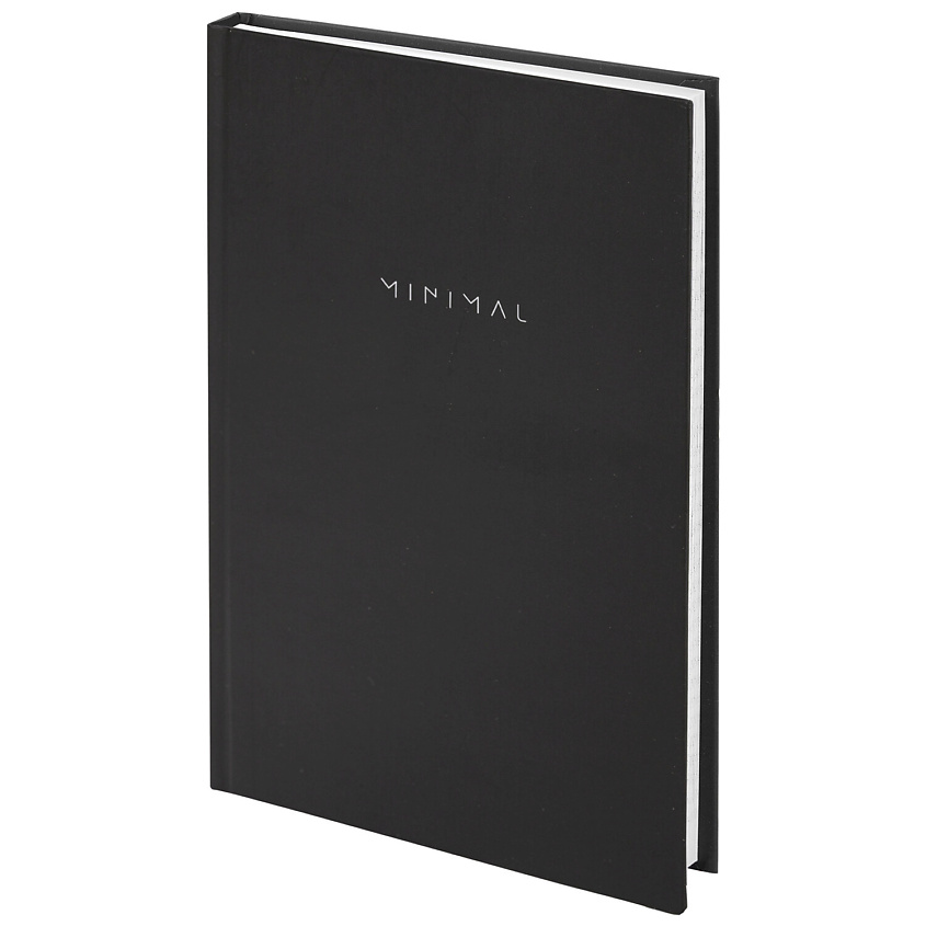 Изображение товара Блокнот BRAUBERG А5 80 листов черный твердая обложка и матовая ламинация