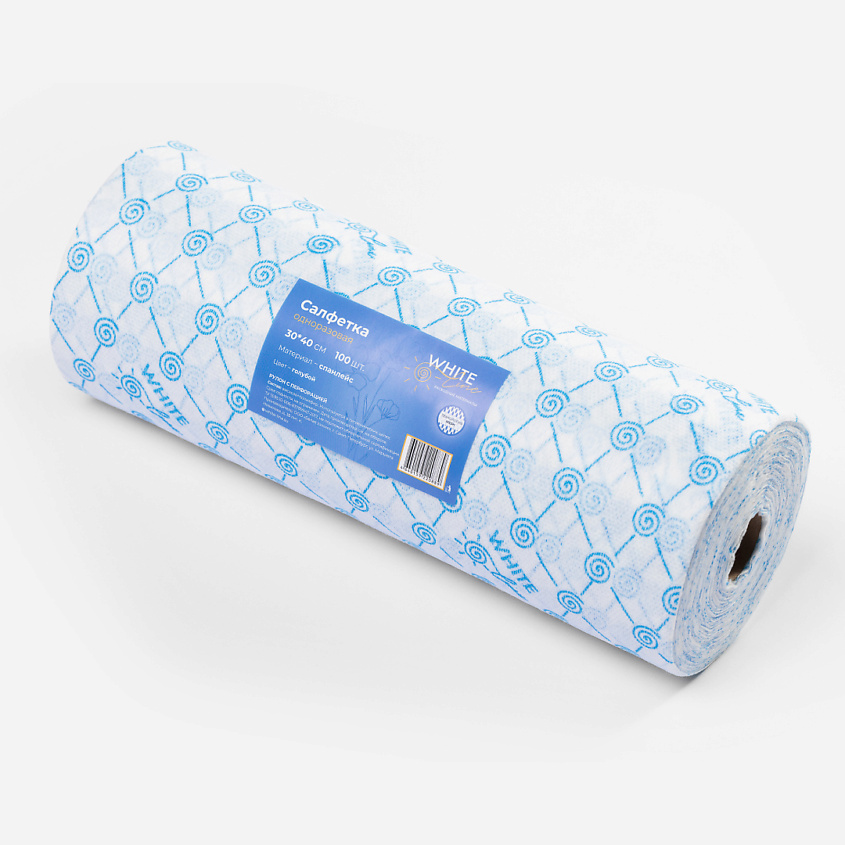 Изображение товара WHITE LINE Салфетки для уборки 30х40 см 100 штук универсальные плотные