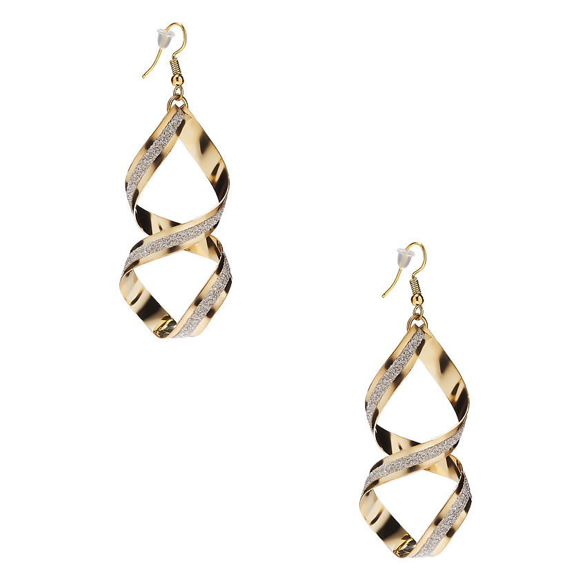 Изображение товара Серьги NOTHING BUT LOVE Рапунцель из бижутерного сплава серебристое напыление