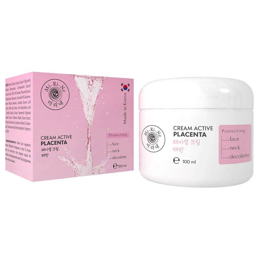 Изображение товара Крем для лица шеи и декольте с плацентой MI-RI-NE 100 мл