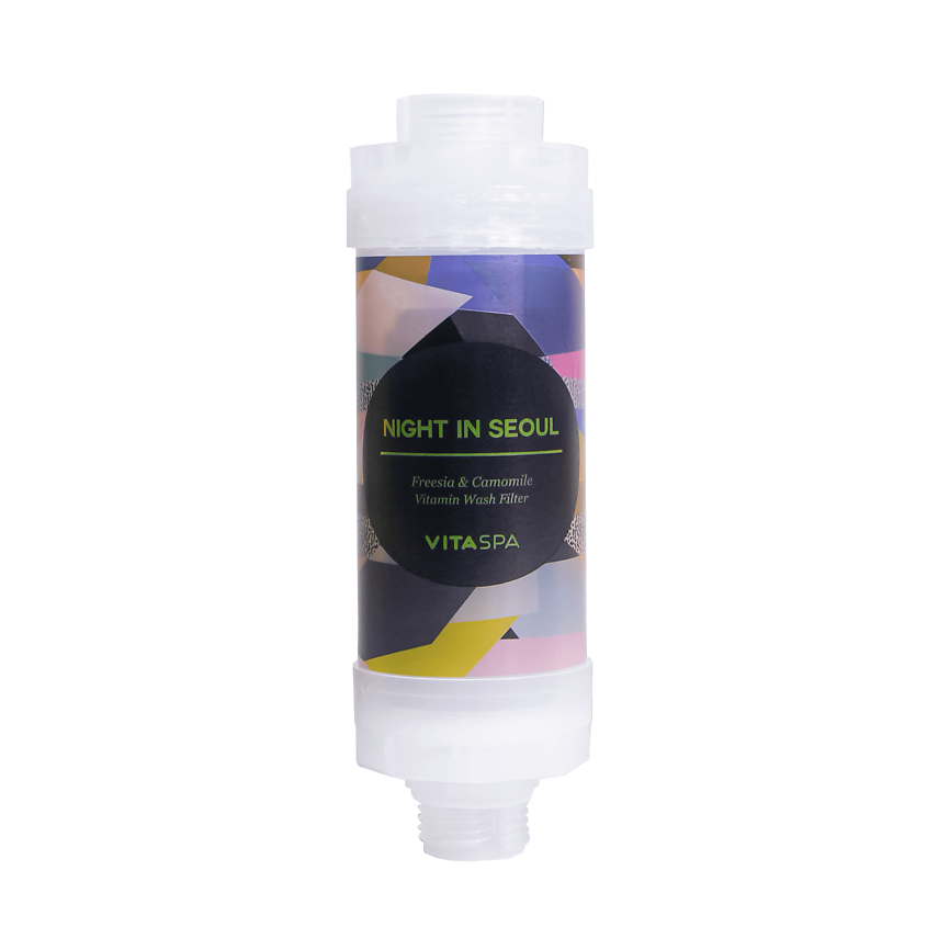 Изображение товара Фильтр для душа VITASPA Night in Seoul с витамином С и коллагеном фиолетовый