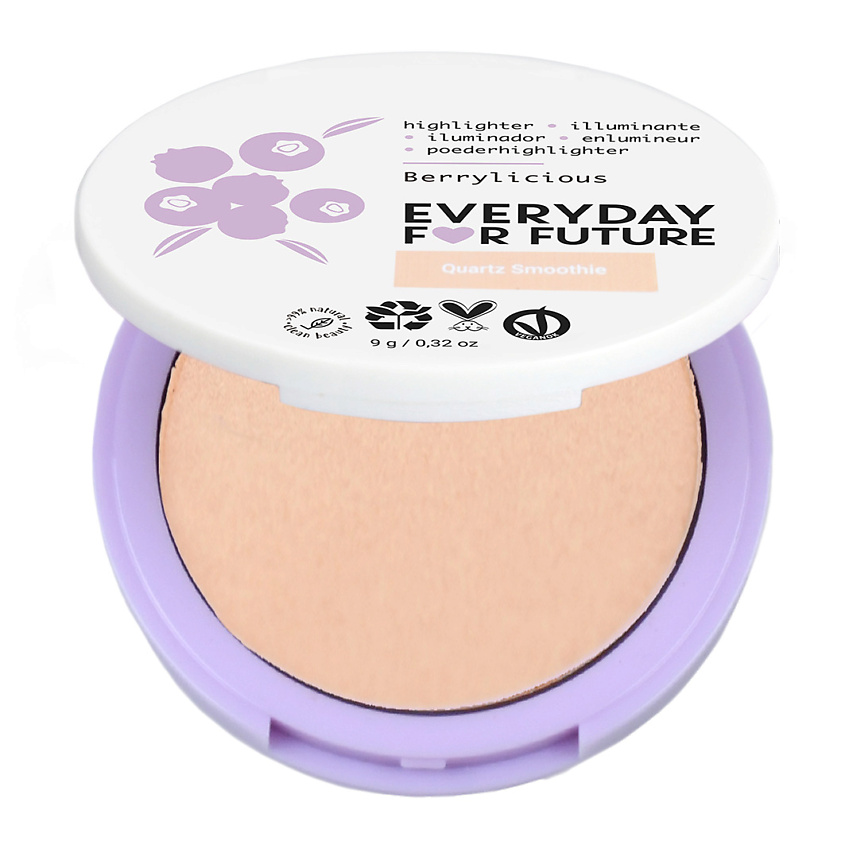 Изображение товара EVERYDAY FOR FUTURE Компактный хайлайтер, Кварцевый смузи 02