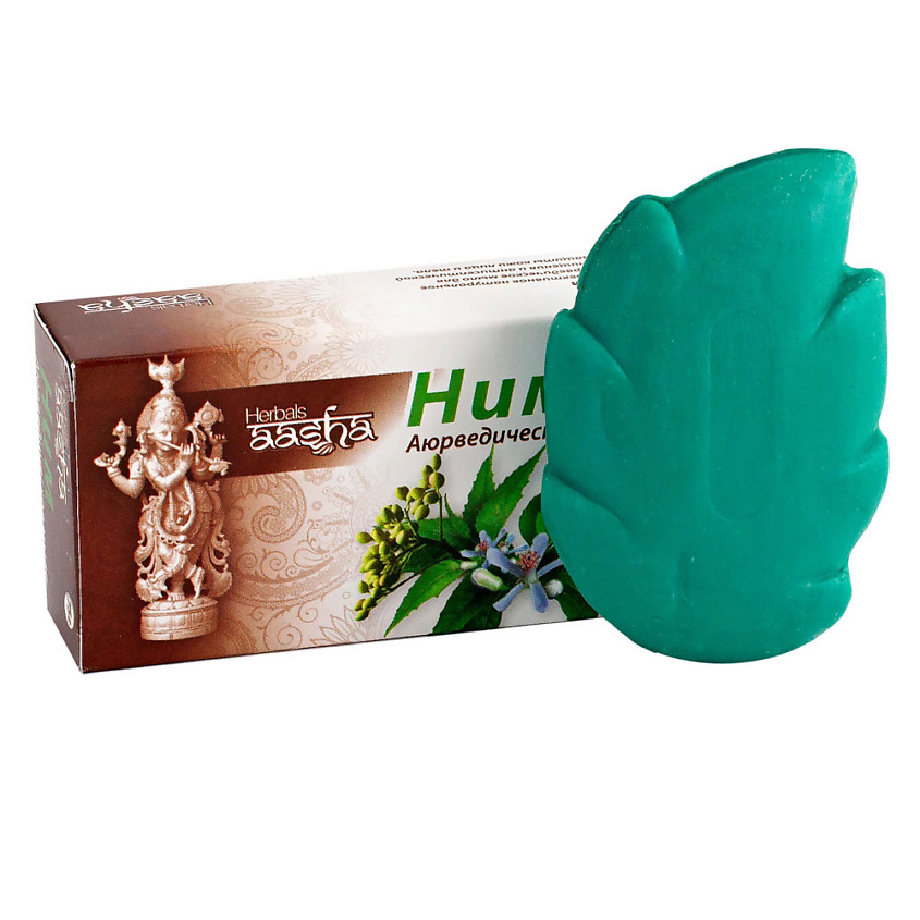 Изображение товара Мыло для лица и тела с маслом нима и витамином Е AASHA HERBALS 75 г