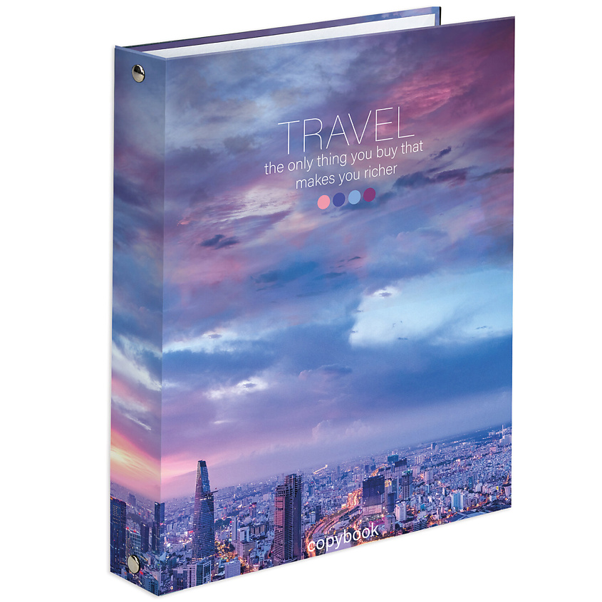 Изображение товара Тетрадь на кольцах BRAUBERG 120 листов Городское небо Мультицвет