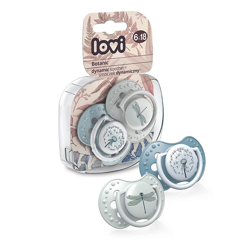 Изображение товара LOVI Пустышка силиконовая Botanic динамическая, 2 шт.