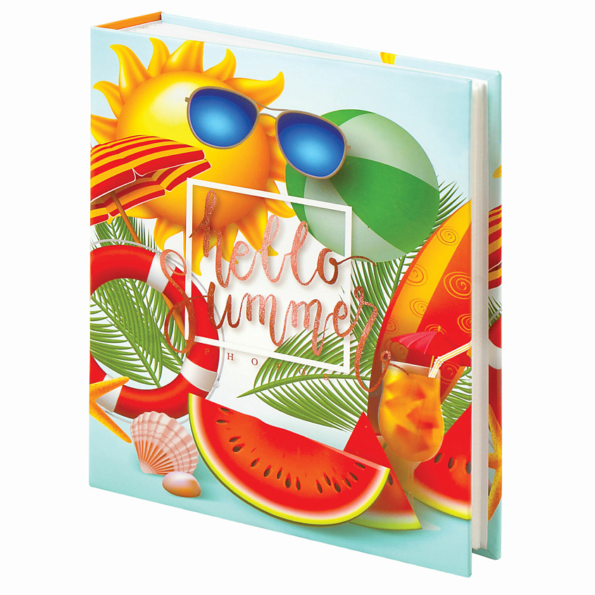 Изображение товара Фотоальбом BRAUBERG Рассвет у моря 200 фото яркий дизайн универсальный