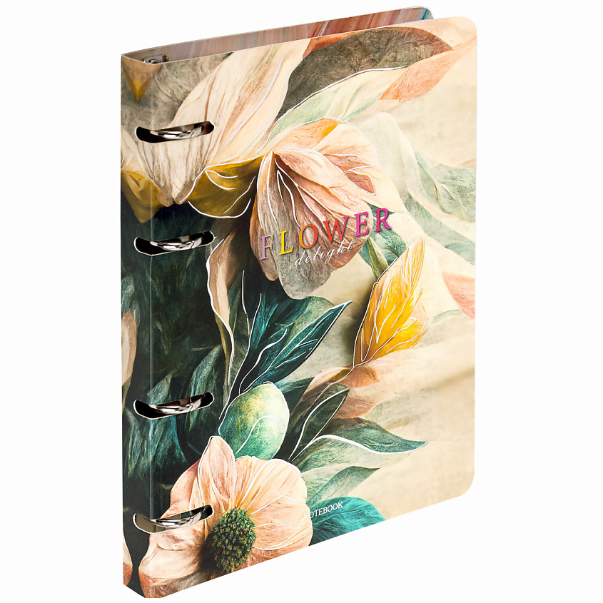 Изображение товара Тетрадь BRAUBERG на кольцах 120 листов с фольгированной обложкой