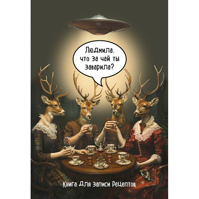 Изображение товара ЭКСМО Книга для записи рецептов. Людмила, что за чай ты заварила?, 1 шт.