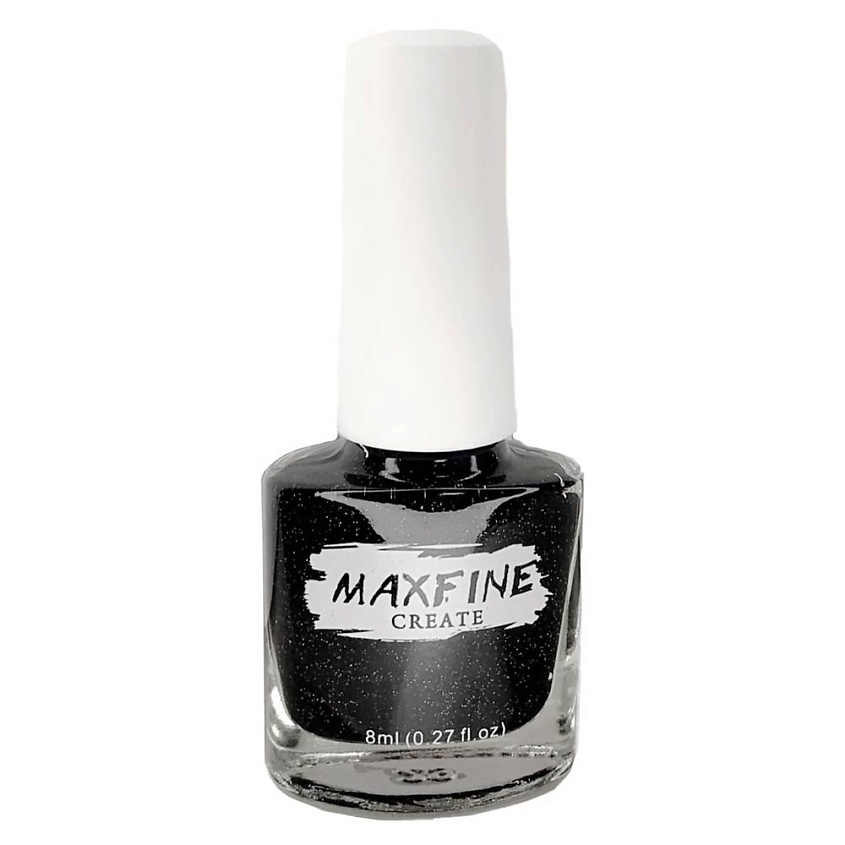 Изображение товара Быстросохнущий лак для ногтей Maxfine черный 100 оттенков, стойкий до 7 дней
