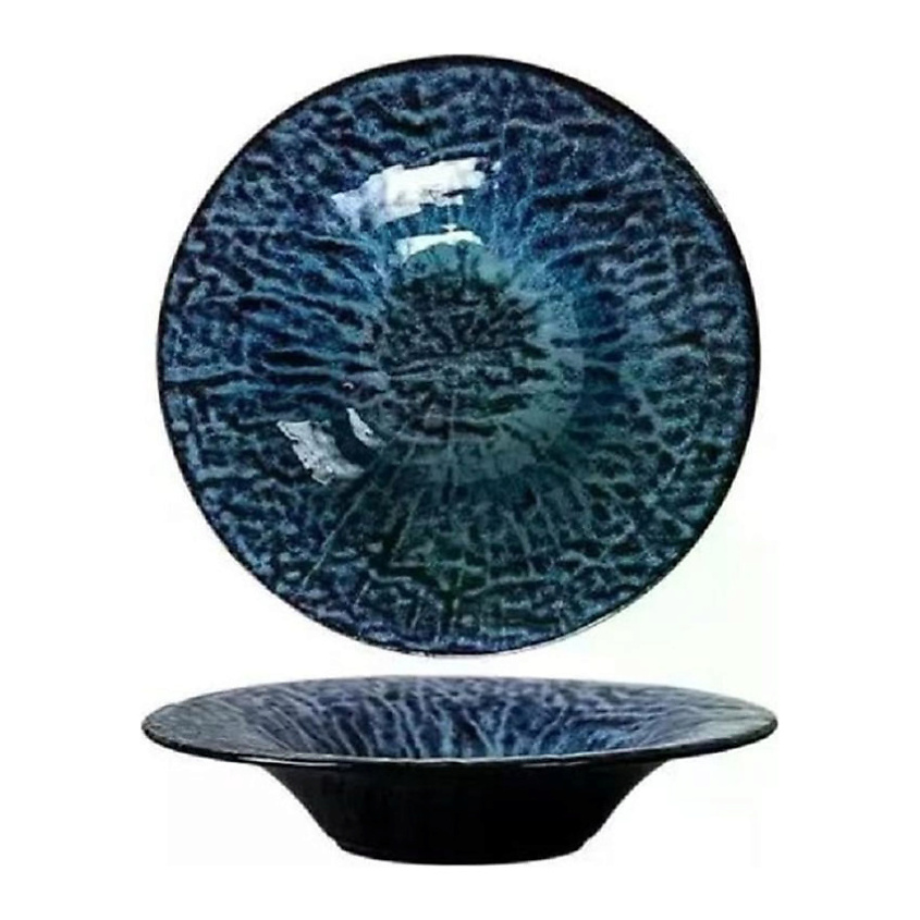 Изображение товара HOMIUM Тарелка Valensi глубокая из керамики диаметр 25,8 см синяя