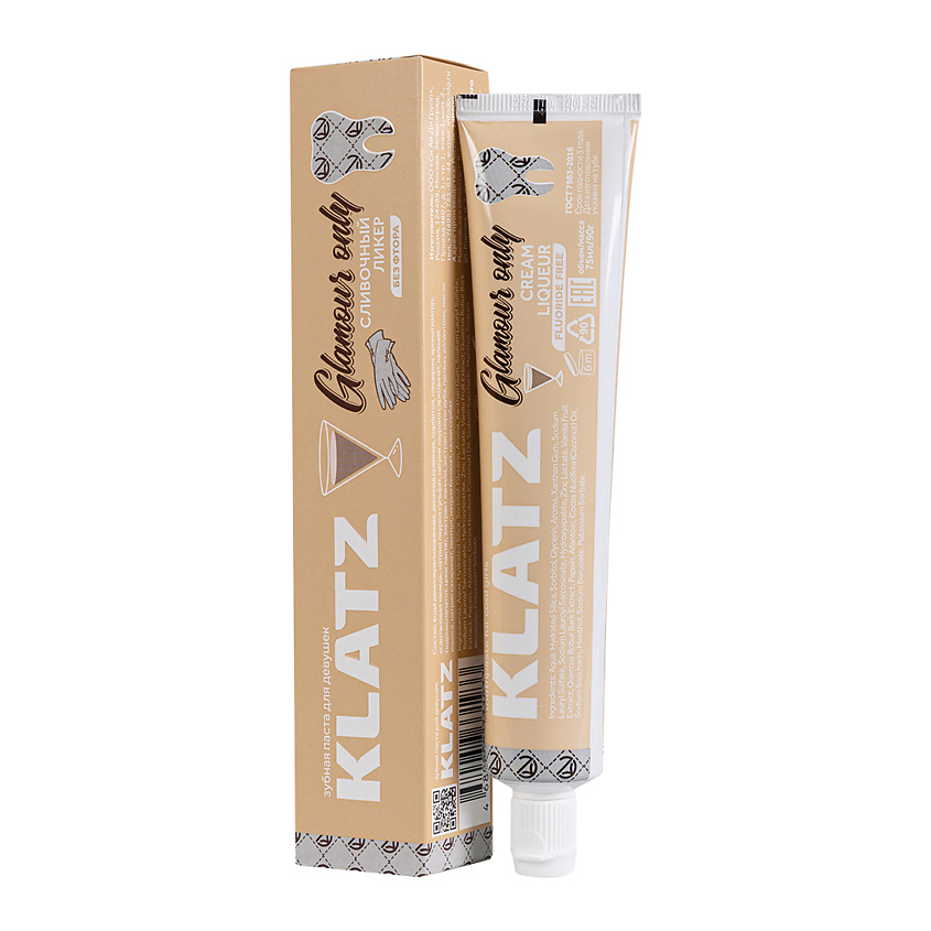Изображение товара Зубная паста KLATZ GLAMOUR ONLY с сливочным вкусом и ароматом для женщин 75 мл