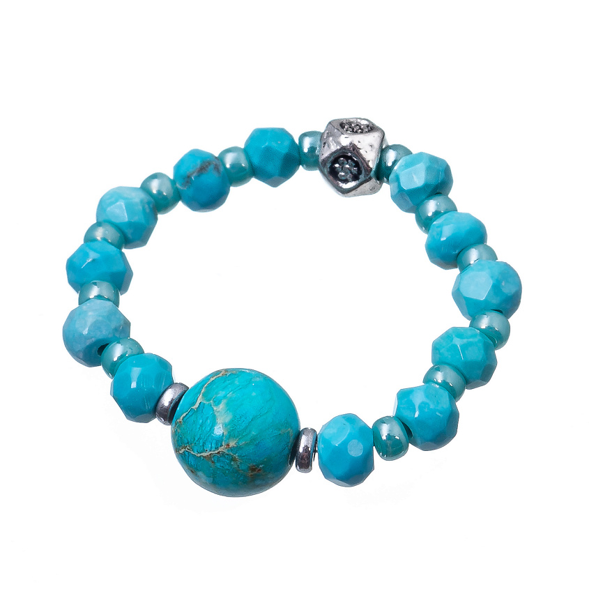 Изображение товара LANZEROTTI Кольцо, Коллекция Atlantide, стрейч, с яшмой и магнезитом, 17-19