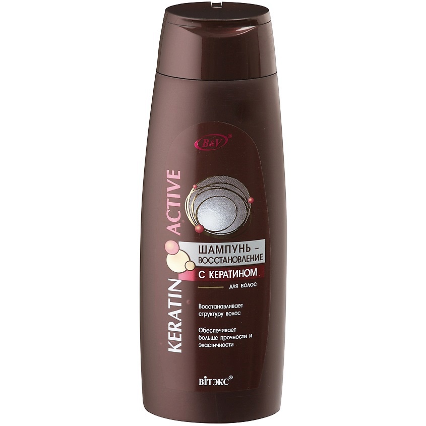 Изображение товара ВИТЭКС Шампунь-восстановление с кератином для волос Keratin Active, 400 мл