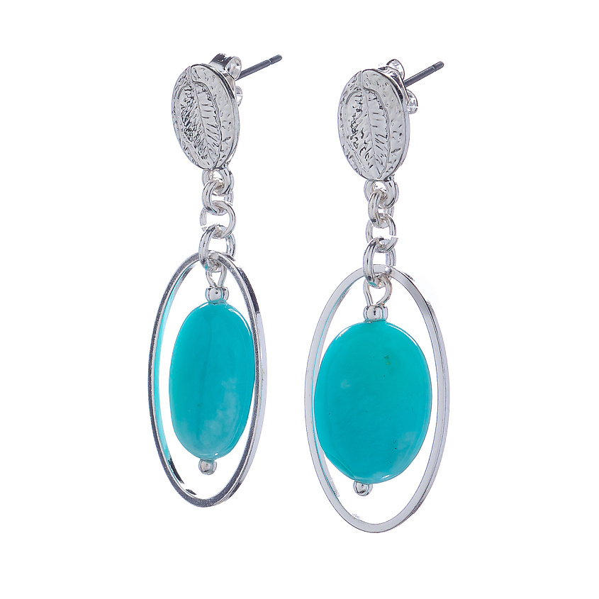 Изображение товара LANZEROTTI Серьги, Коллекция Atlantide, с амазонитом, Голубой