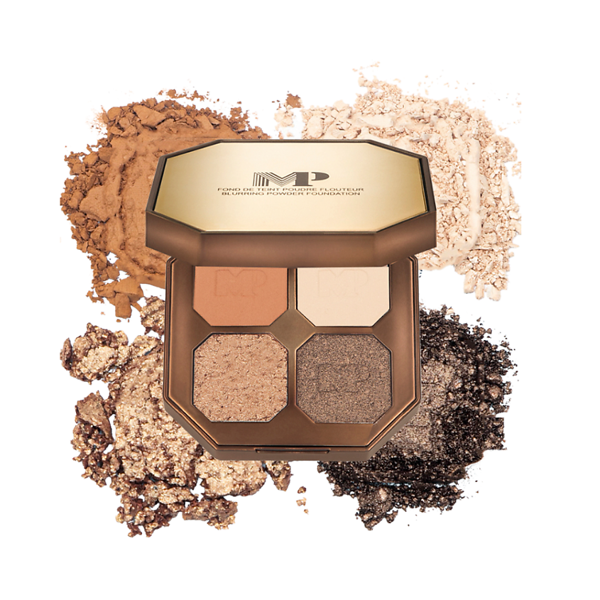 Изображение товара MODAPOP Тени для век палетка 4 в 1 Р01 - яркие оттенки для макияжа