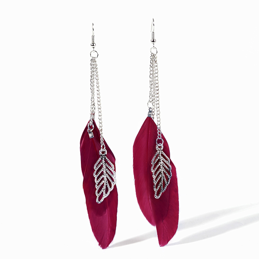 Изображение товара Нежные серьги с перьями в стиле бохо Аллонже Одилии