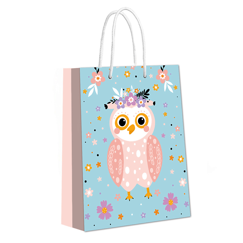 Изображение товара ND PLAY Пакет подарочный малый Совушка, 180*227*100 мм, 1 шт