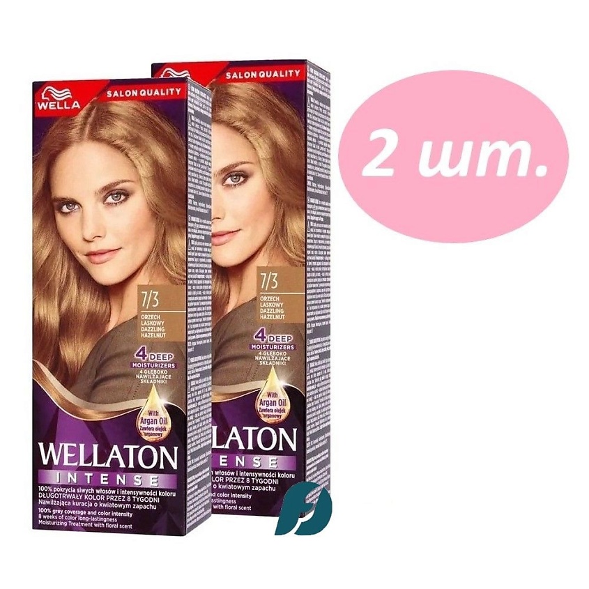 Изображение товара WELLA Cтойкая крем-краска для волос WELLATON, 7/3 Лесной орех