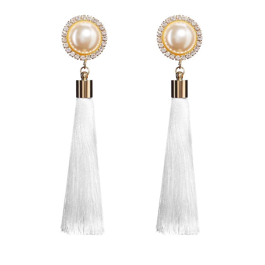 Изображение товара NOTHING BUT LOVE Серьги "Жемчужина Семирамиды", Белый